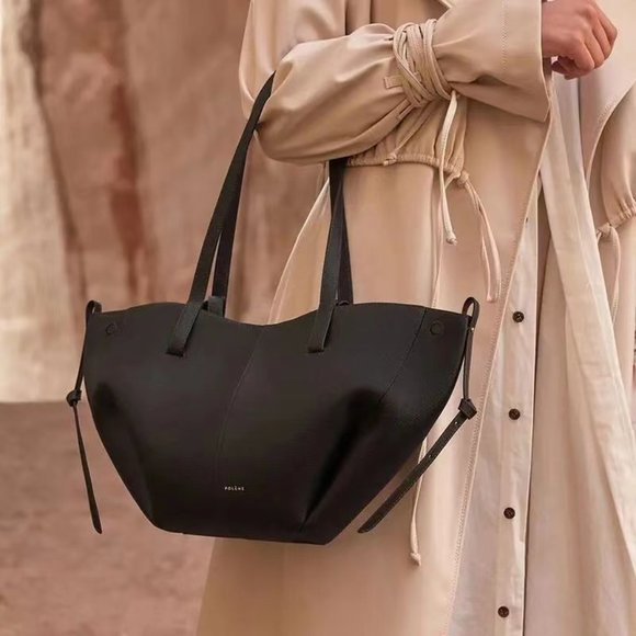 Polene Bags Polene New Calfskin Gold Basket Bag Poshmark